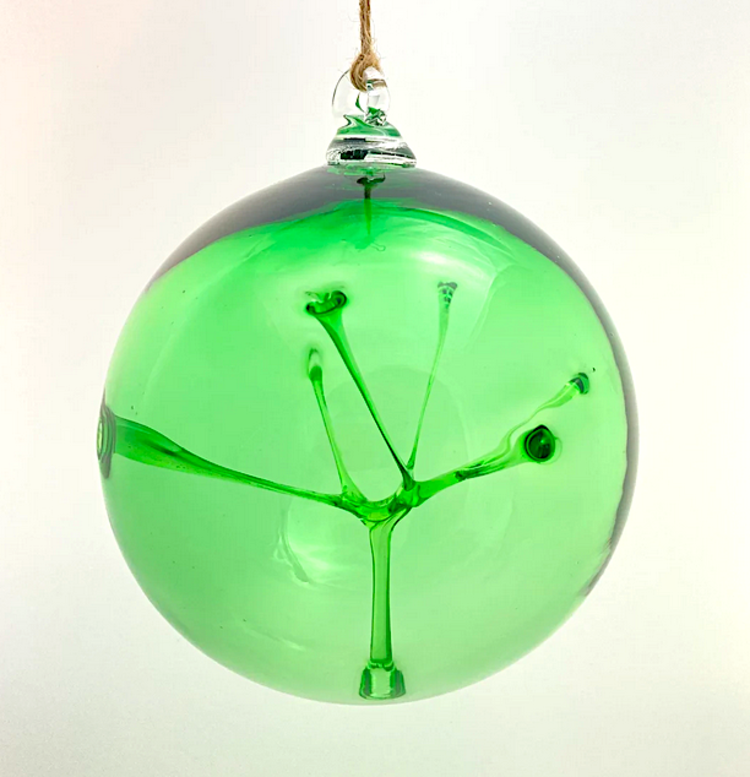 glass balls handblown glass modern witch balls  4"