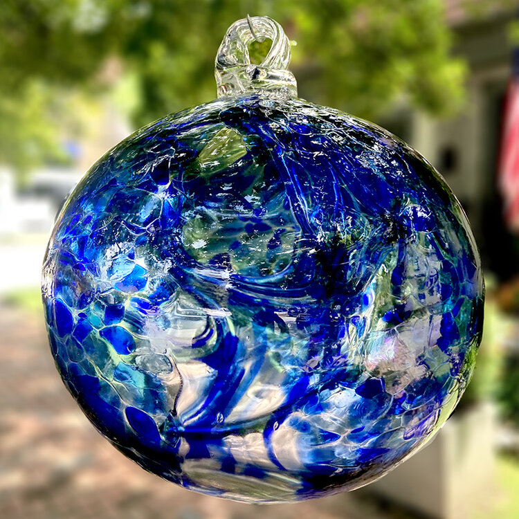 glass balls handblown glass spirit ball 9"