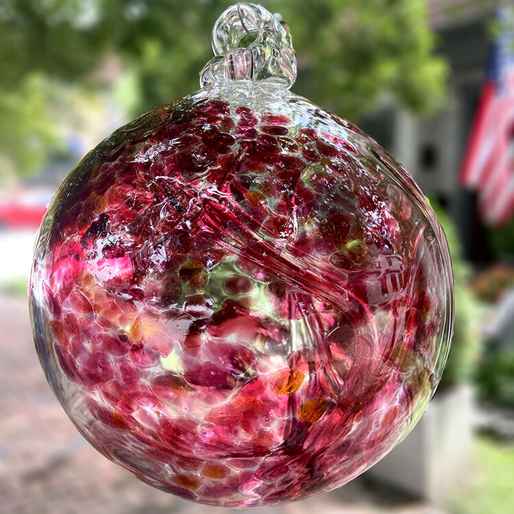 glass balls handblown glass spirit ball 9"