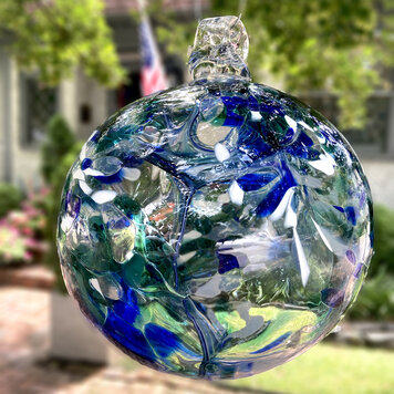 glass balls handblown glass spirit ball 9"
