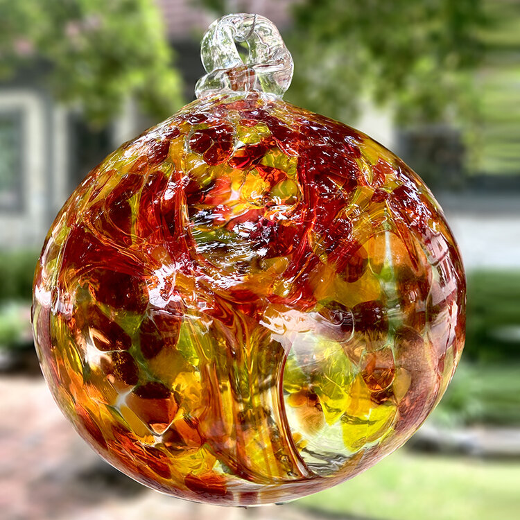 glass balls handblown glass spirit ball 9"