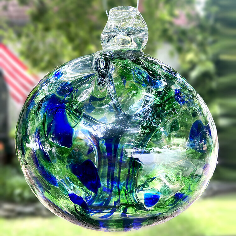 glass balls handblown glass spirit ball 9"