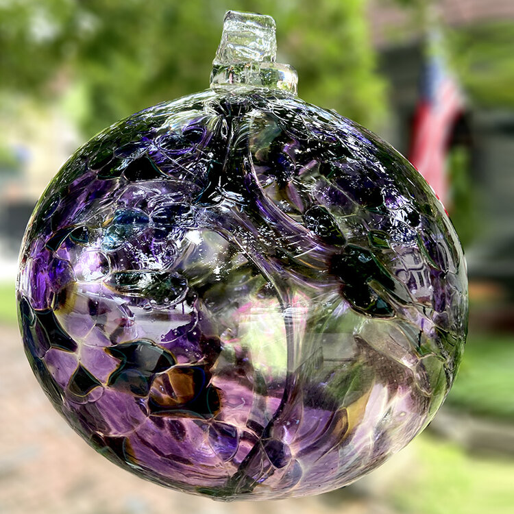 glass balls handblown glass spirit ball 9"