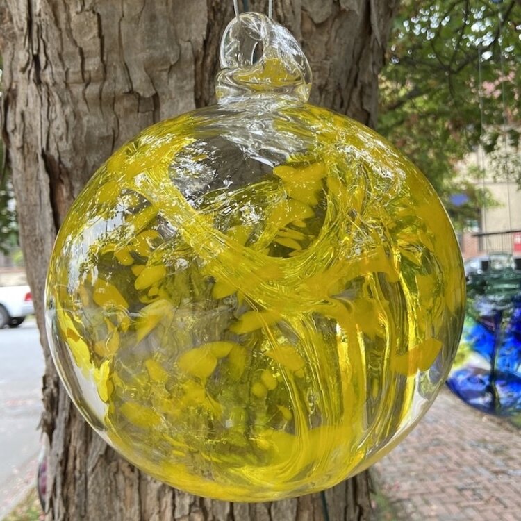 glass balls handblown glass spirit ball 9"