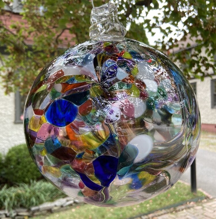 glass balls handblown glass spirit ball 9"
