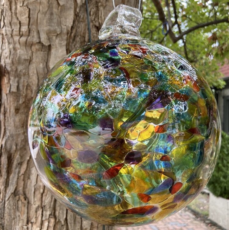 glass balls handblown glass spirit ball 9"