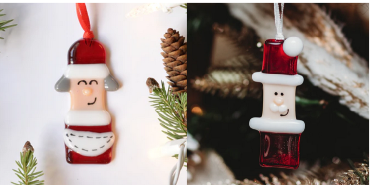 handmade glass mini ornaments