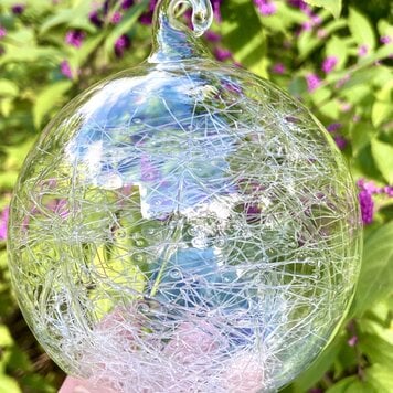 glass balls spun glass ornament