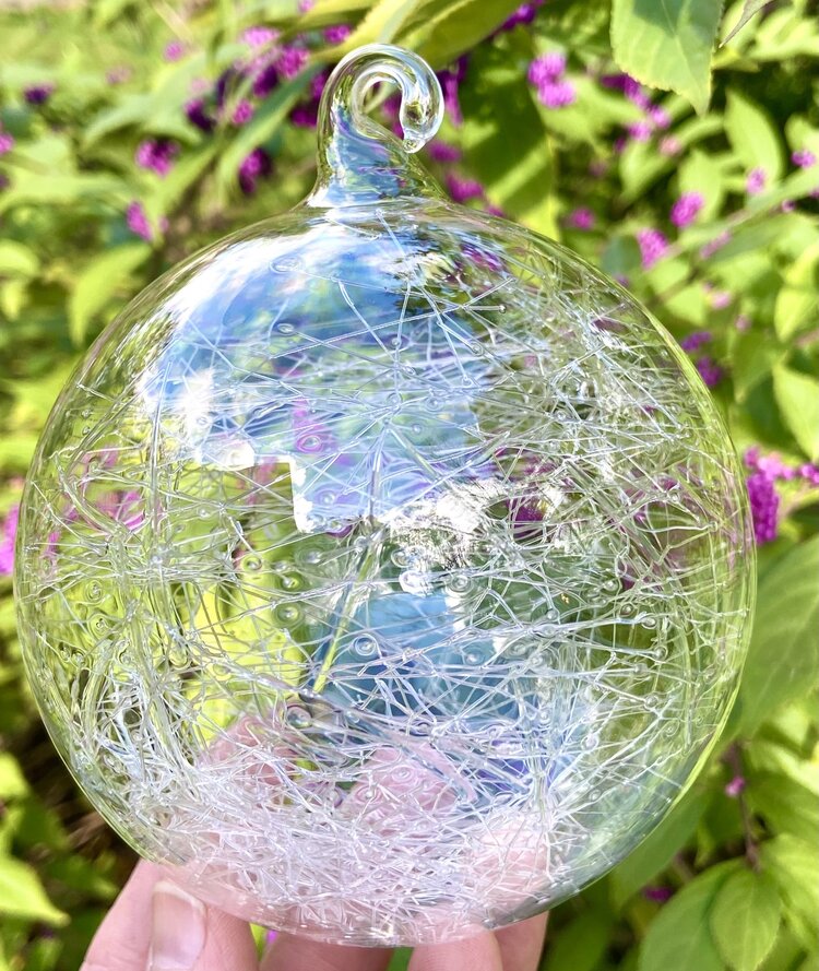glass balls spun glass ornament