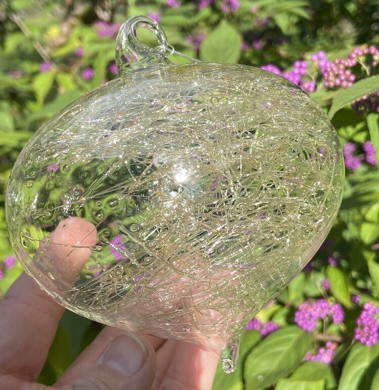 glass balls spun glass ornament