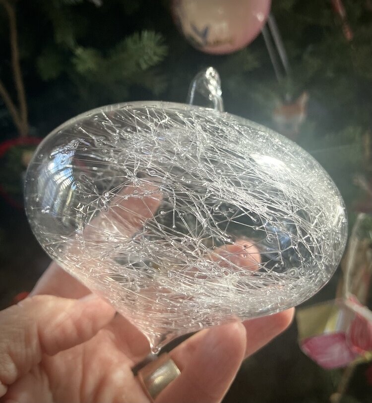 glass balls spun glass ornament