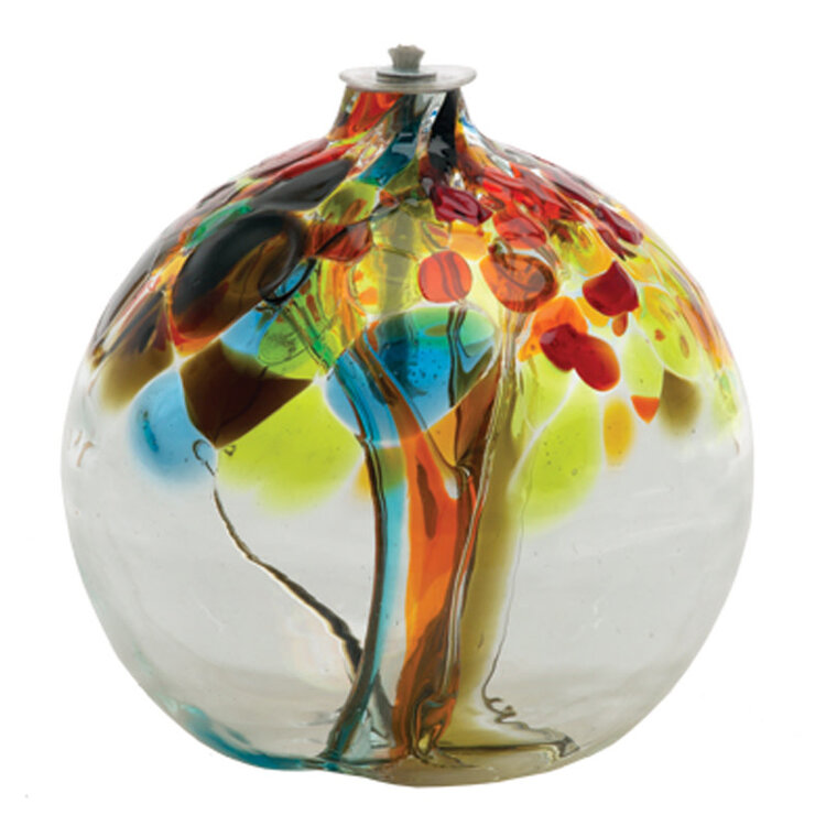 glass oil lamps tree of enchantment oil lamp