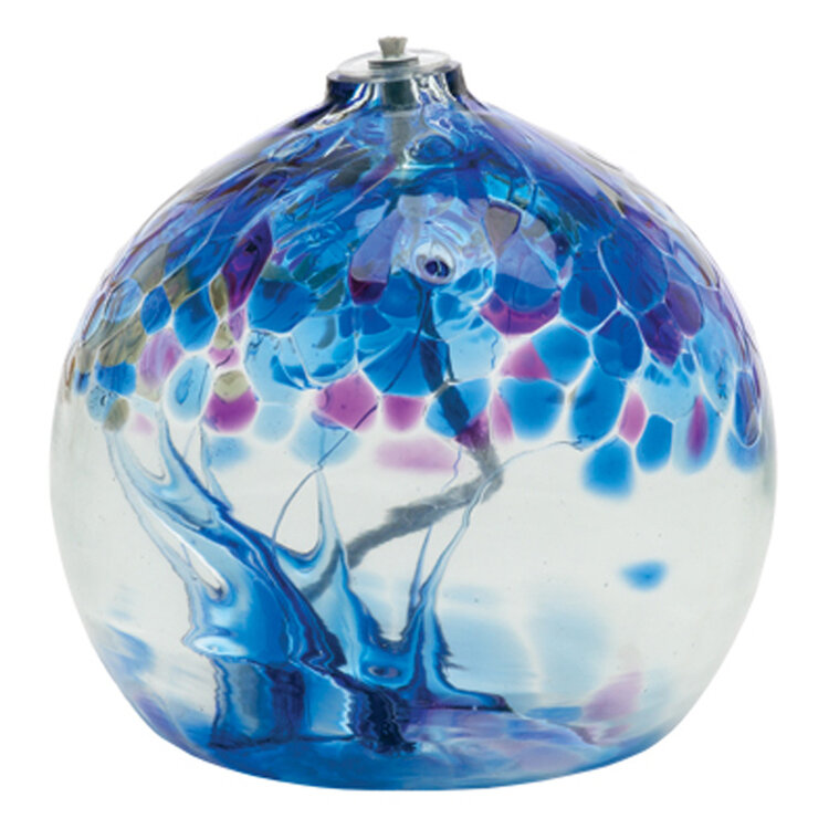glass oil lamps tree of enchantment oil lamp