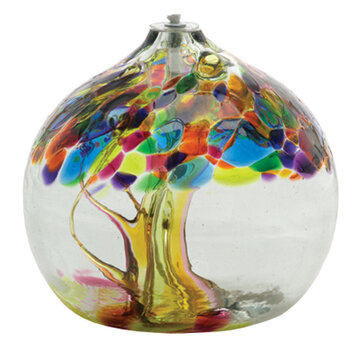 glass oil lamps tree of enchantment oil lamp