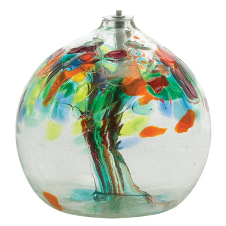 glass oil lamps tree of enchantment oil lamp
