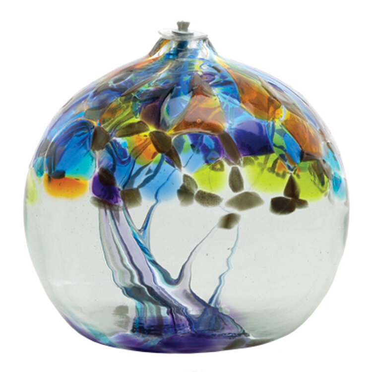 glass oil lamps tree of enchantment oil lamp