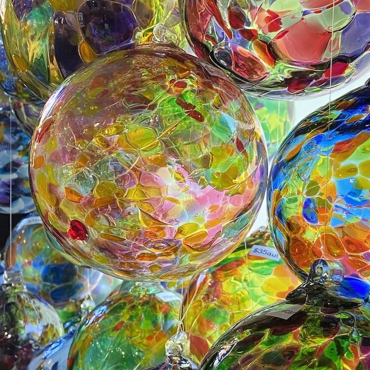 glass balls calico ball 6" ball