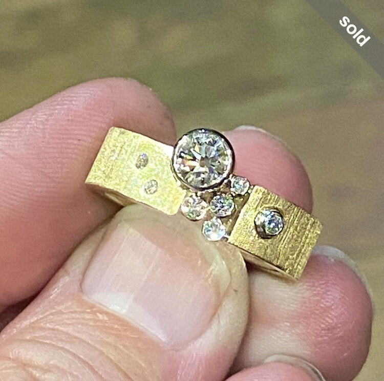 gap 0.51ct round diamond 18k gap