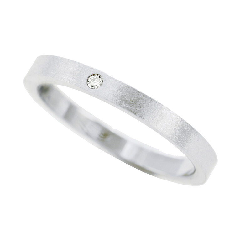 rings 0.02ct diamond 14k gold mini minimal band