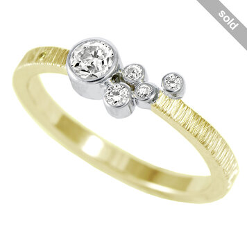 rings 0.24ct diamond yellow mini gap