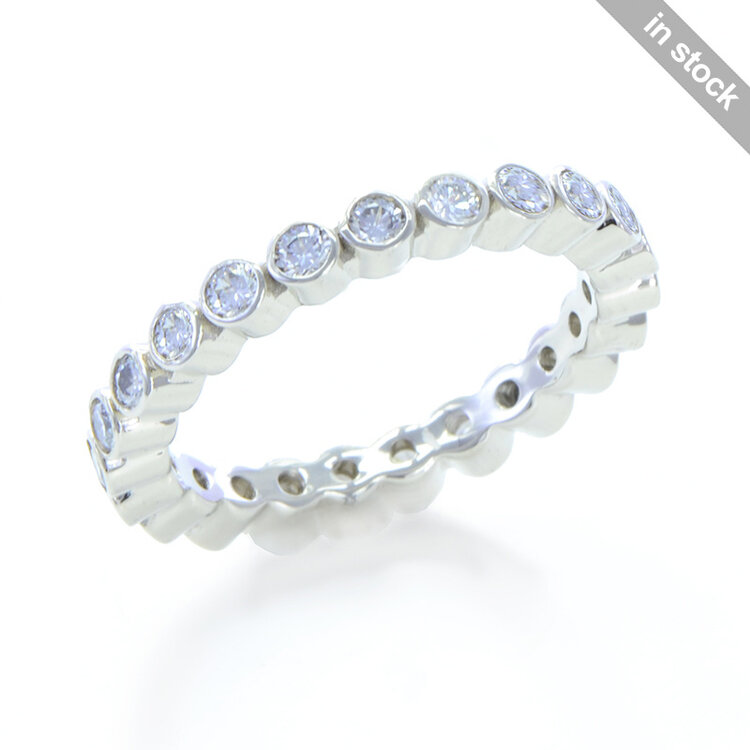 minimal 14k white gold 0.92cttw aeon diamond ring