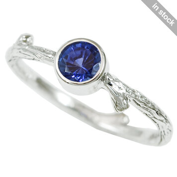 heritage - woods 0.50ct ceylon sapphire branch ring