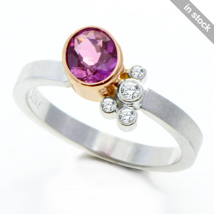 gap 0.83ct pink sapphire mini gap