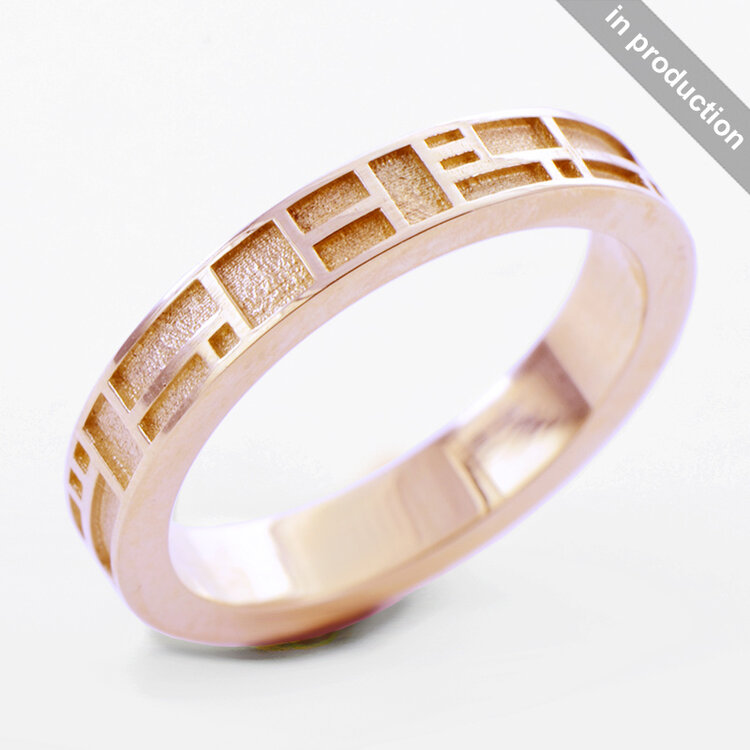 arts and crafts 14k arts and crafts ring solid narrow