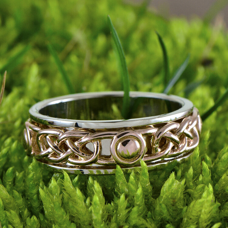 rings 14k gold celtic band