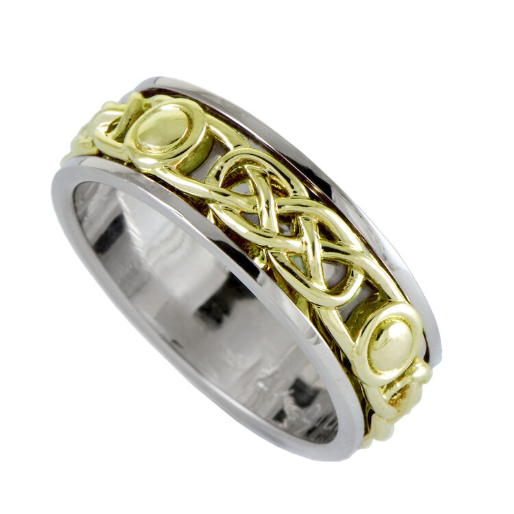 rings 14k gold celtic band