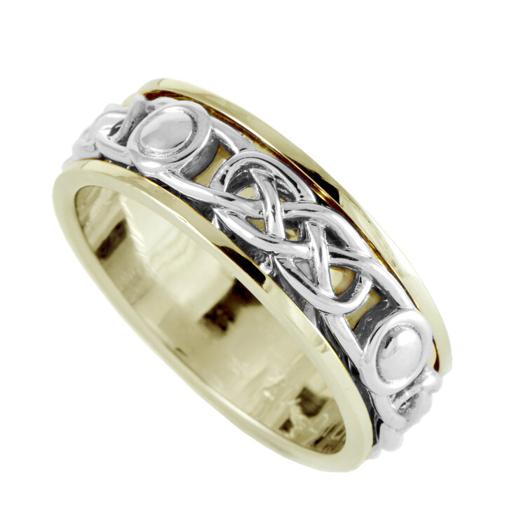 rings 14k gold celtic band