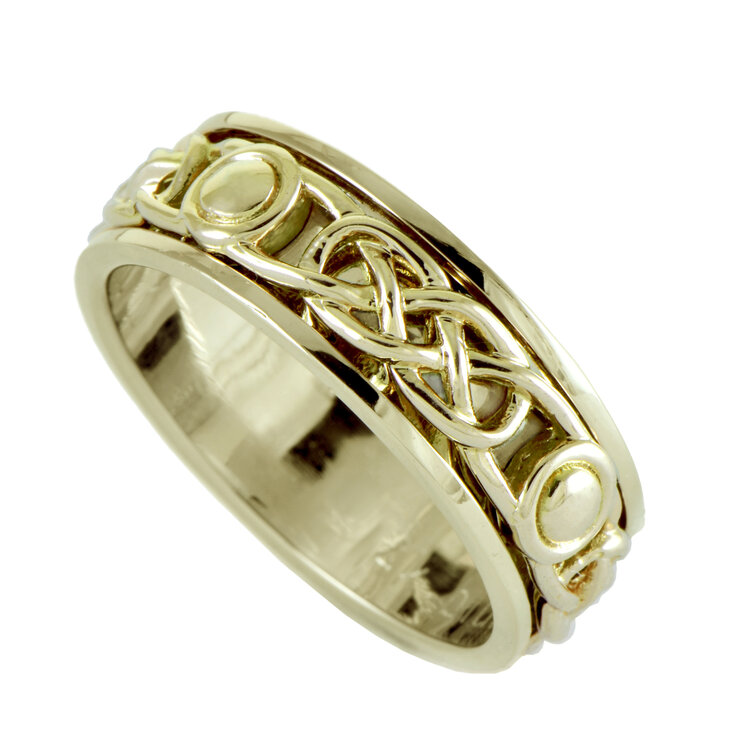 rings 14k gold celtic band