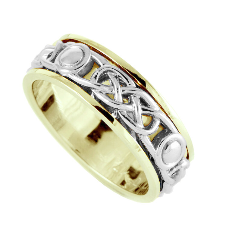rings 14k gold celtic band