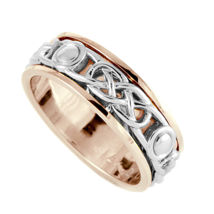 rings 14k gold celtic band