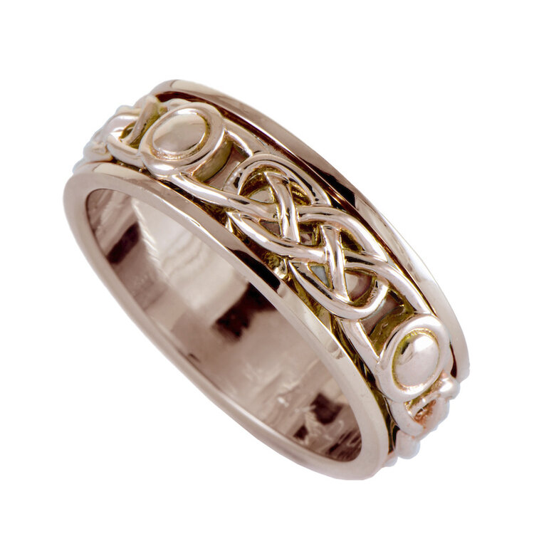 rings 14k gold celtic band