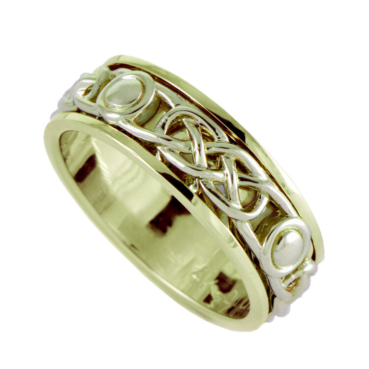 rings 14k gold celtic band