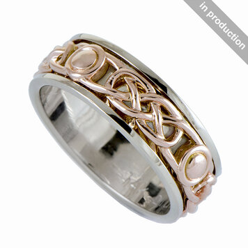 rings 14k gold celtic band