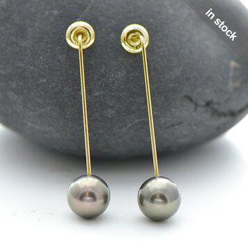 minimal 14kw tahitian south sea pearl drops