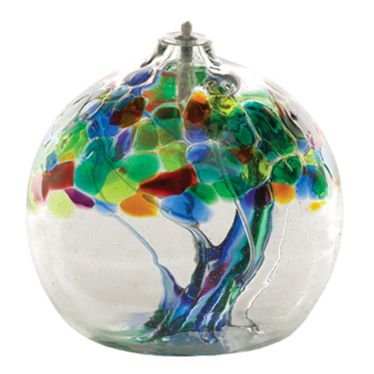 glass oil lamps tree of enchantment oil lamp