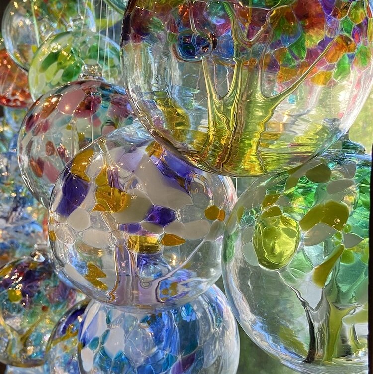 glass balls tree of enchantment 6"