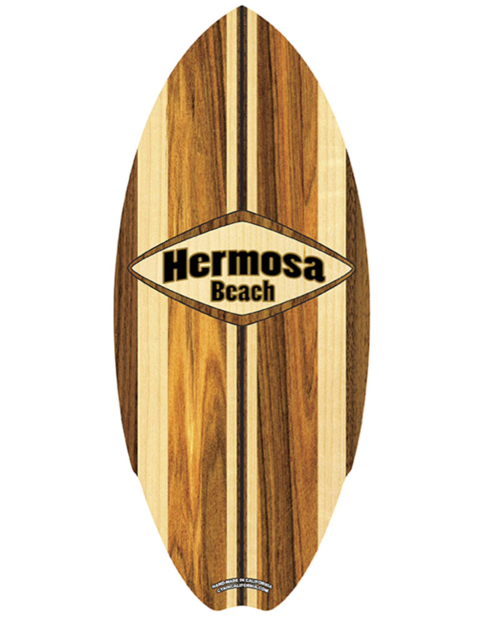 C-YA HERMOSA BEACH CLASSIC MINI WOOD SURFBOARD