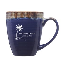 DiscountMugs 17OZ WATER COLOR DRIP CERAMIC MUG BLUE