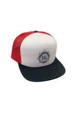 Captuer Headwear #CPTR HB CITY SEAL FOAM RED WHITE BLACK