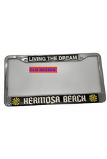 HB LICENSE PLATE COVER "LIVING THE DREAM"