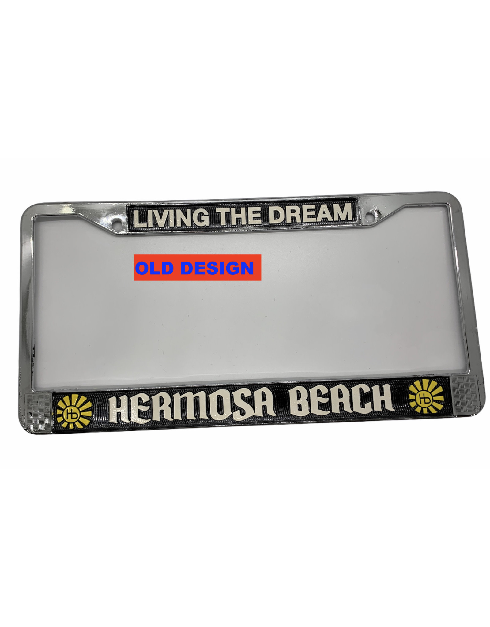 HB LICENSE PLATE COVER "LIVING THE DREAM"