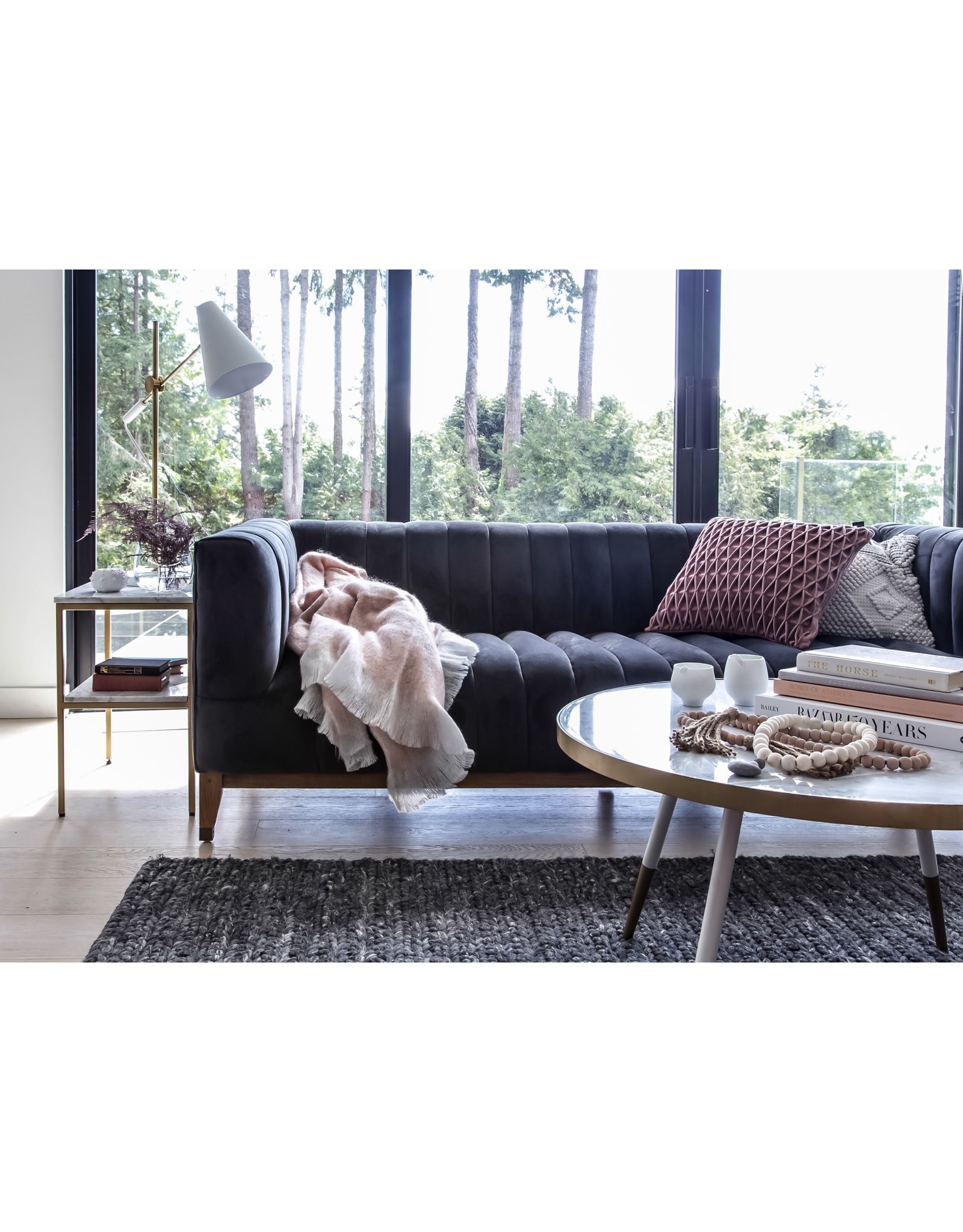 Elliot Sofa - Smoke Velvet