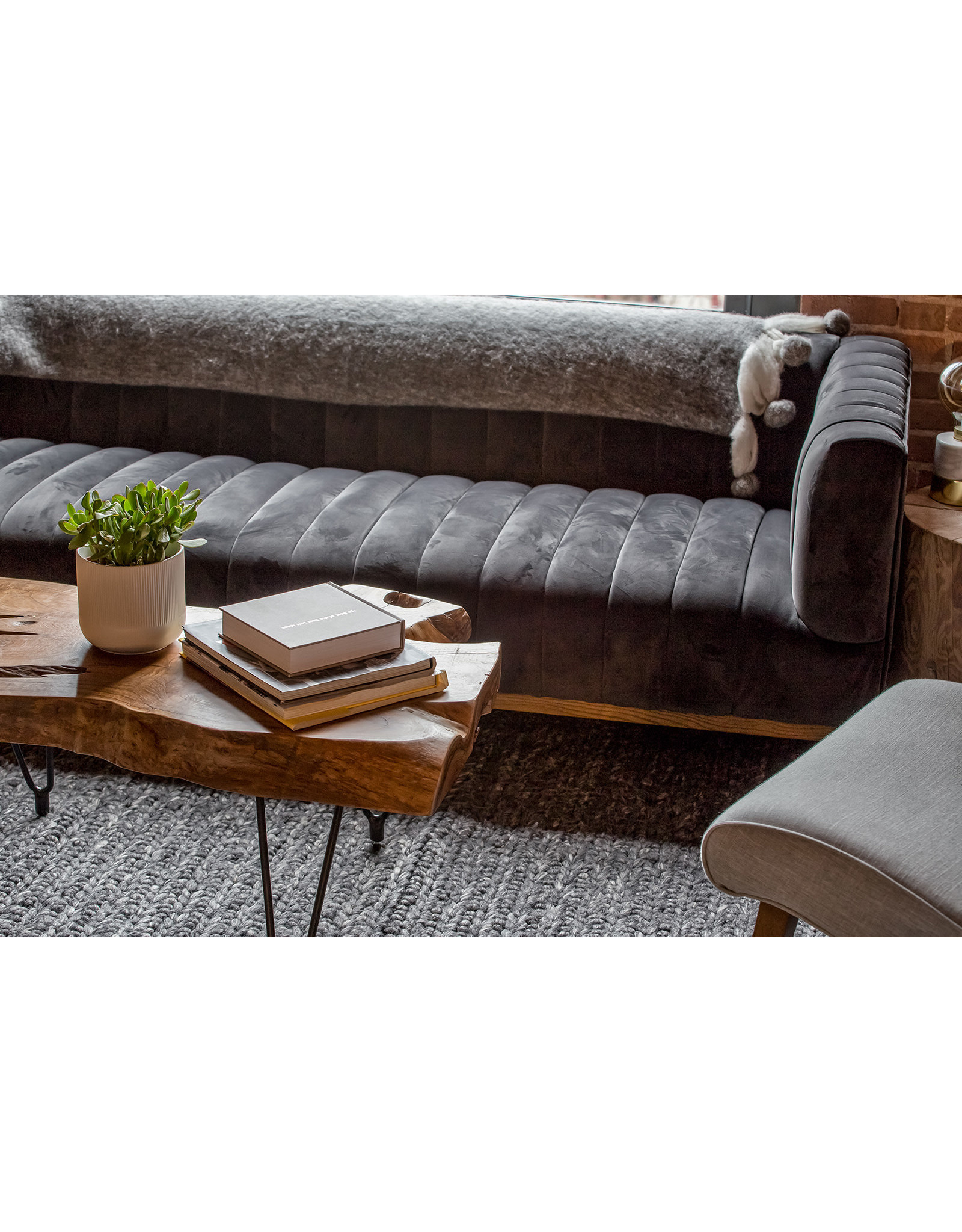 Elliot Sofa - Smoke Velvet