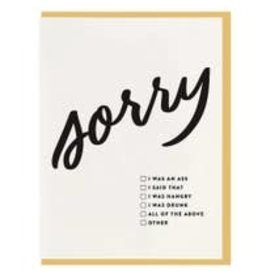 Sorry Checkbox Card