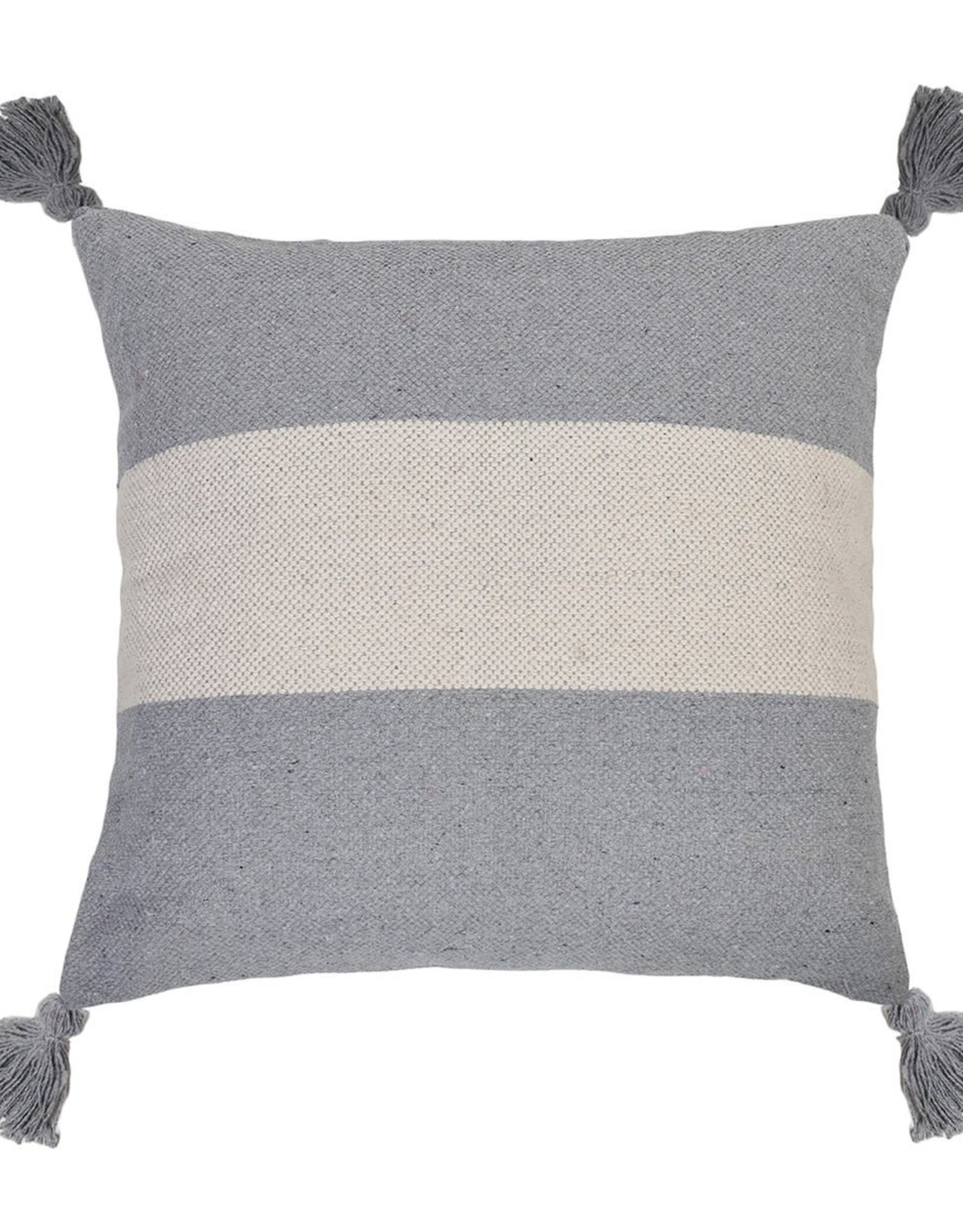 Reese Woven Pillow 26" x 26" Blue/Grey
