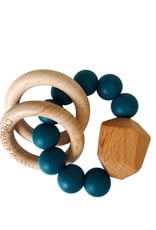 Hayes Silicone & Wood Teether - Spruce